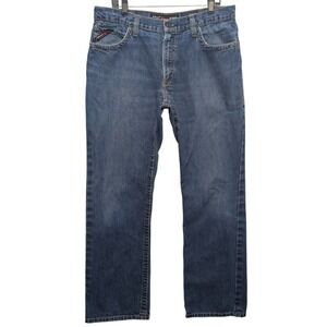 Ariat FR M4 Relaxed Boot Cut Jeans Mens 36x34 Blue Flame Resistant Work Pants